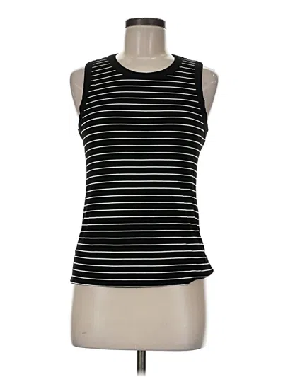 Pre-owned Halogen Sleeveless T-shirt In Black