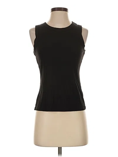 Pre-owned Halogen Sleeveless T-shirt In Black