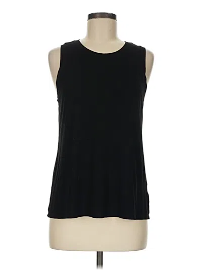 Pre-owned Halogen Sleeveless T-shirt In Black