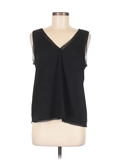Pre-owned Halogen Sleeveless T-shirt In Black