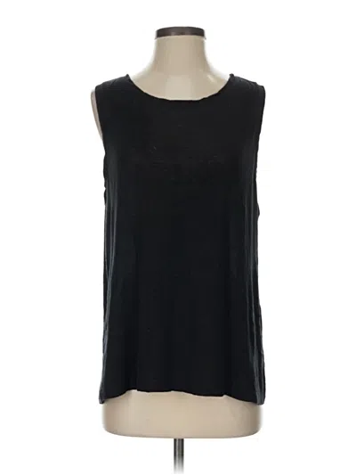 Pre-owned Halogen Sleeveless T-shirt In Black