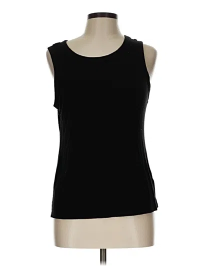 Pre-owned Halogen Sleeveless T-shirt In Black