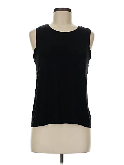 Pre-owned Halogen Sleeveless T-shirt In Black