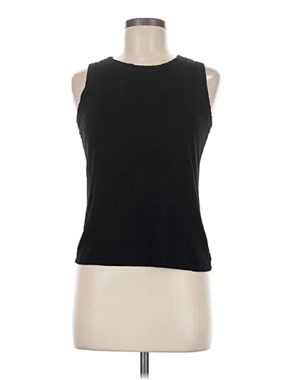 Pre-owned Halogen Sleeveless T-shirt In Black