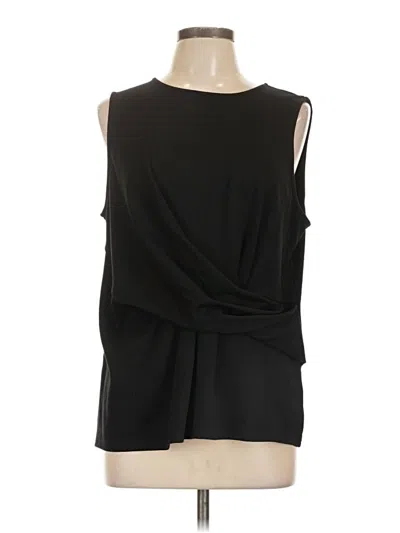 Pre-owned Halogen Sleeveless T-shirt In Black