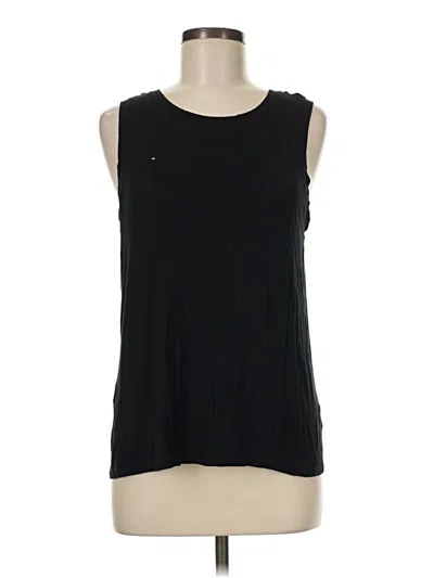 Pre-owned Halogen Sleeveless T-shirt In Black
