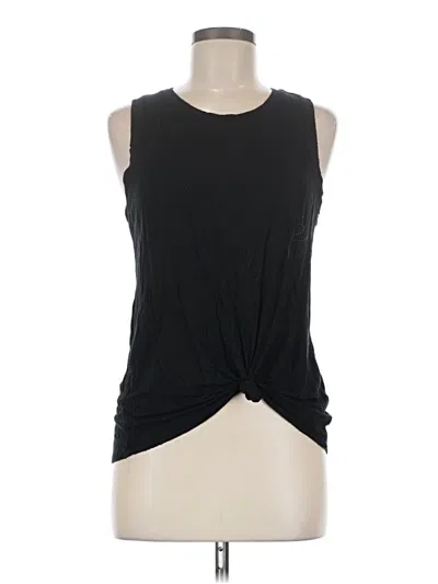 Pre-owned Halogen Sleeveless T-shirt In Black