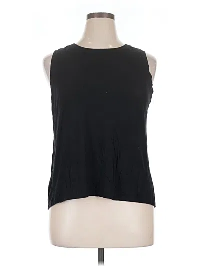 Pre-owned Halogen Sleeveless T-shirt In Black