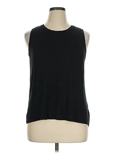 Pre-owned Halogen Sleeveless T-shirt In Black