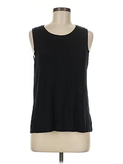 Pre-owned Halogen Sleeveless T-shirt In Black