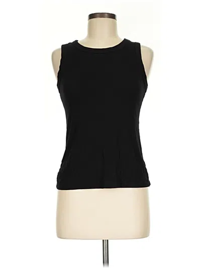 Pre-owned Halogen Sleeveless T-shirt In Black