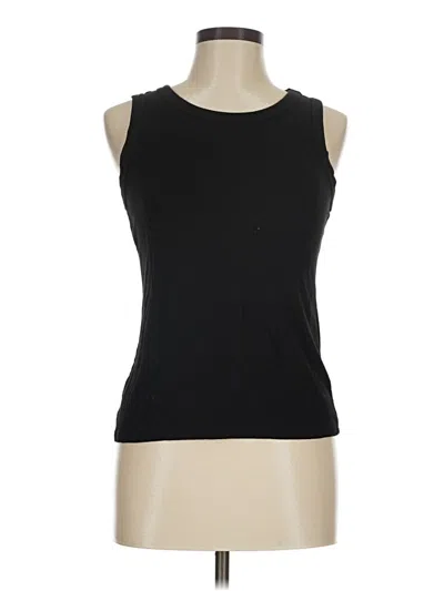 Pre-owned Halogen Sleeveless T-shirt In Black