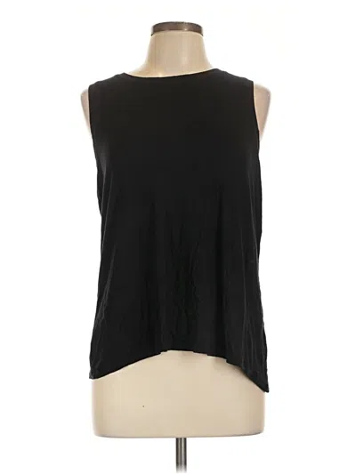 Pre-owned Halogen Sleeveless T-shirt In Black
