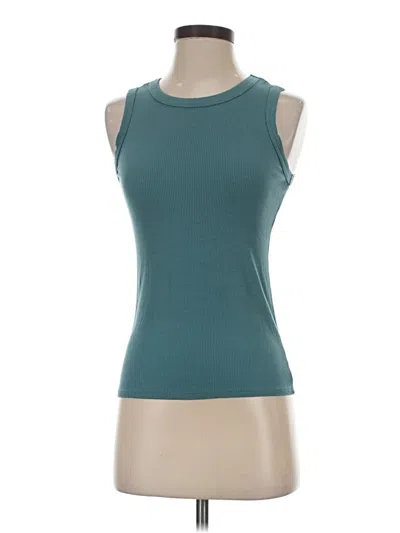 Pre-owned Halogen Sleeveless T-shirt In Blue