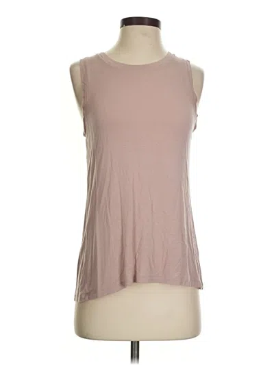 Pre-owned Halogen Sleeveless T-shirt In Brown