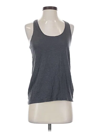 Pre-owned Halogen Sleeveless T-shirt In Gray