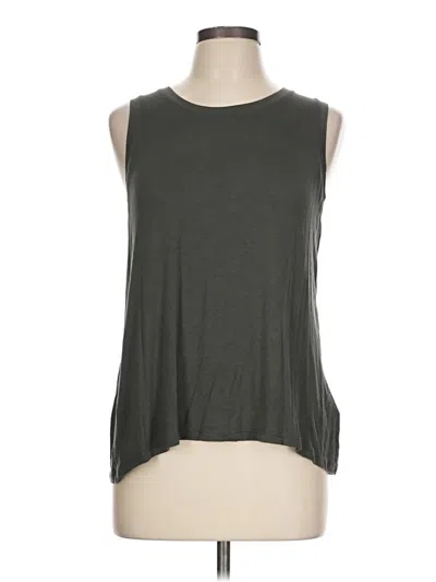 Pre-owned Halogen Sleeveless T-shirt In Gray
