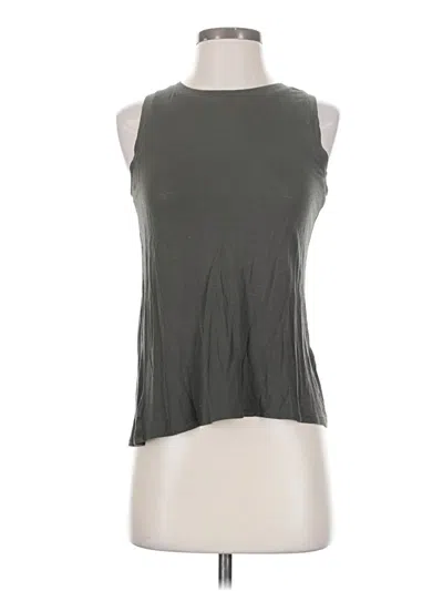 Pre-owned Halogen Sleeveless T-shirt In Gray