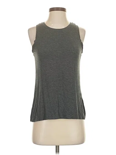 Pre-owned Halogen Sleeveless T-shirt In Gray
