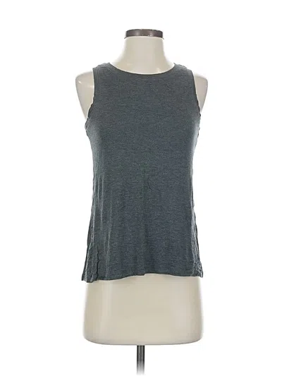 Pre-owned Halogen Sleeveless T-shirt In Gray
