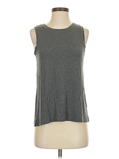 Pre-owned Halogen Sleeveless T-shirt In Gray