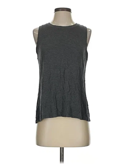 Pre-owned Halogen Sleeveless T-shirt In Gray