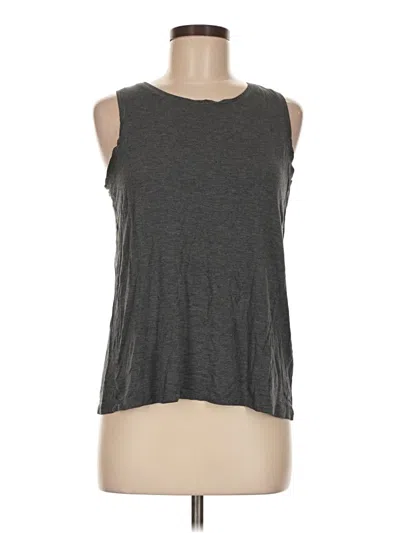 Pre-owned Halogen Sleeveless T-shirt In Gray