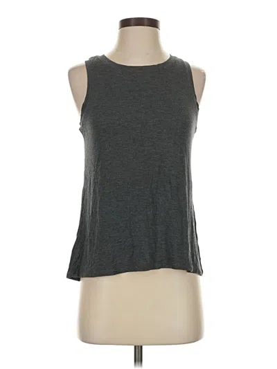 Pre-owned Halogen Sleeveless T-shirt In Gray