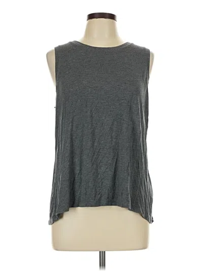 Pre-owned Halogen Sleeveless T-shirt In Gray