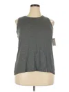 Halogen Sleeveless T-shirt In Gray