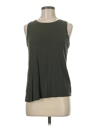 Pre-owned Halogen Sleeveless T-shirt In Green