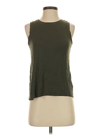 Pre-owned Halogen Sleeveless T-shirt In Green