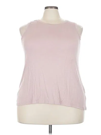 Pre-owned Halogen Sleeveless T-shirt In Pink