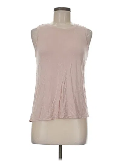 Pre-owned Halogen Sleeveless T-shirt In Pink