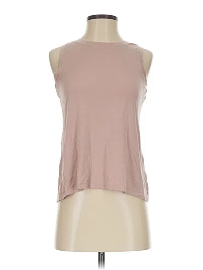 Pre-owned Halogen Sleeveless T-shirt In Pink