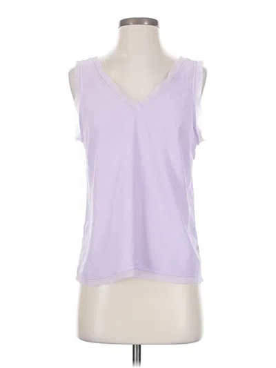 Pre-owned Halogen Sleeveless T-shirt In Purple