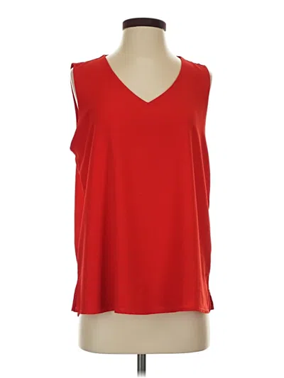 Pre-owned Halogen Sleeveless T-shirt In Red