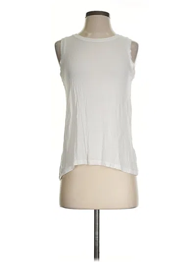 Pre-owned Halogen Sleeveless T-shirt In Silver