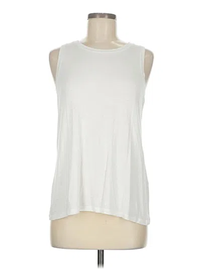 Pre-owned Halogen Sleeveless T-shirt In White