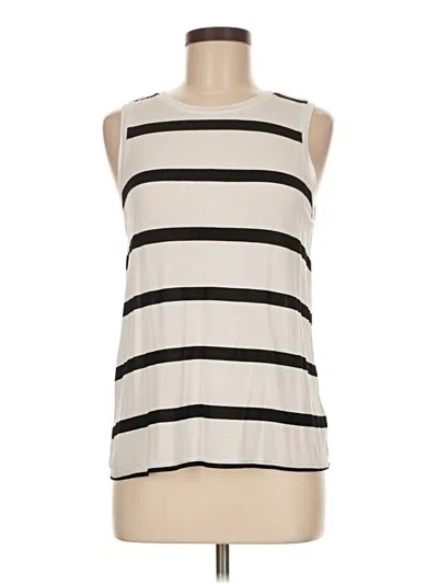 Pre-owned Halogen Sleeveless T-shirt In White