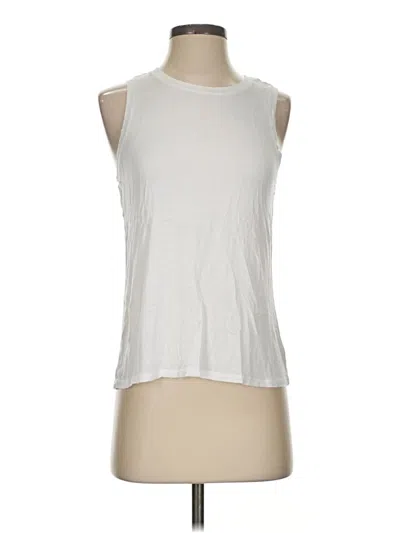 Pre-owned Halogen Sleeveless T-shirt In White