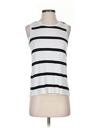 Pre-owned Halogen Sleeveless T-shirt In White