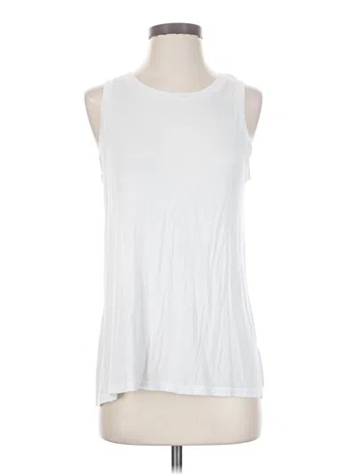 Pre-owned Halogen Sleeveless T-shirt In White