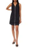 Halogen ® Sleeveless Zip Through A-line Minidress