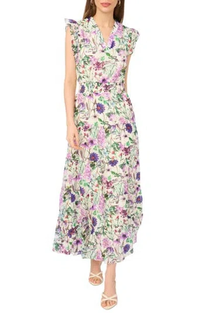 Halogen ® Sleeveless Zip Through A-line Minidress In Multi