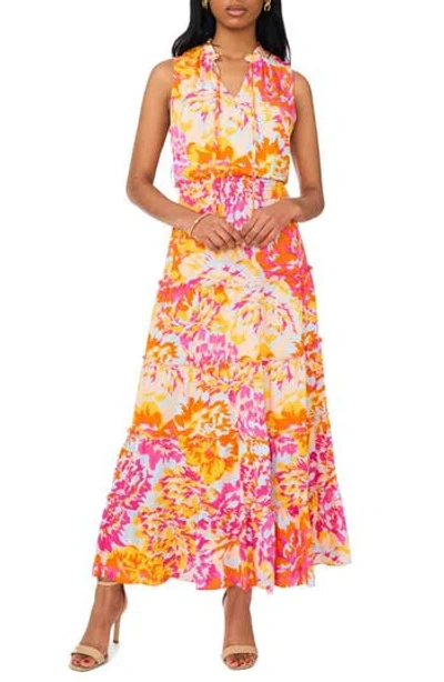 Halogen ® Smocked Bodice Cotton Midi Sundress