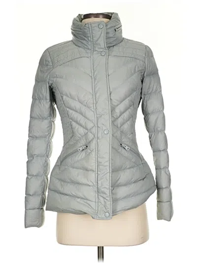 Pre-owned Halogen Snow Jacket In Gray