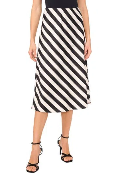 Halogen ® Solstice Stripe Satin Midi Skirt In Multi