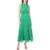 Halogen ® Split Neck Tiered Maxi Dress In Lush Green