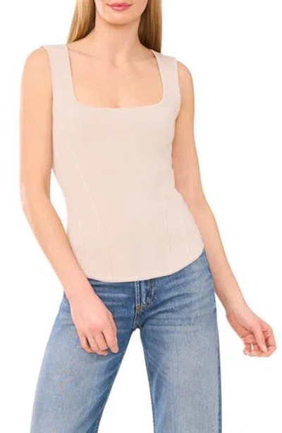 Halogen ® Square Neck Corset Sweater Tank